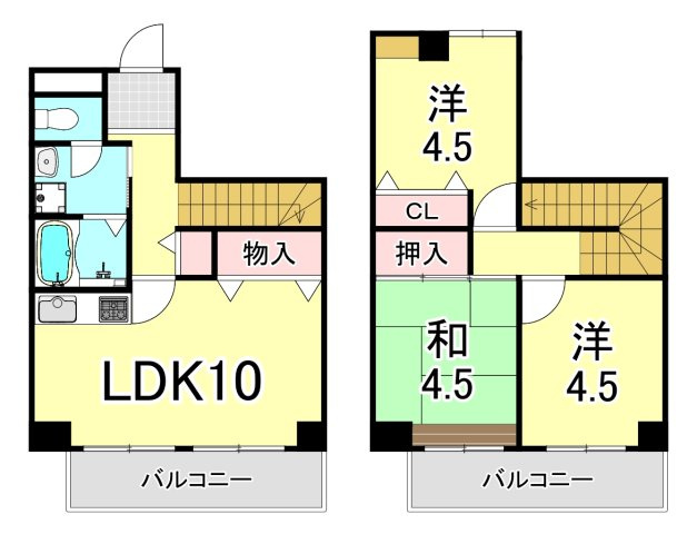 エスタ西宮の間取り
