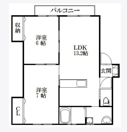 【間取り】 | アドバンテイジ柚須東　B棟