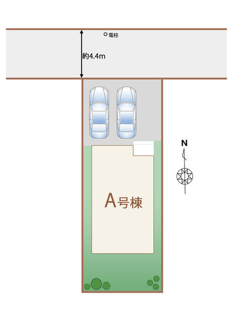 ハートフルタウン宇都宮市今泉新町267番　新築一戸建ての区画図