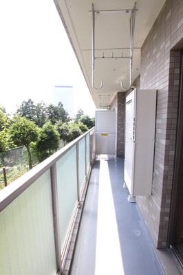 南向きのバルコニーです。