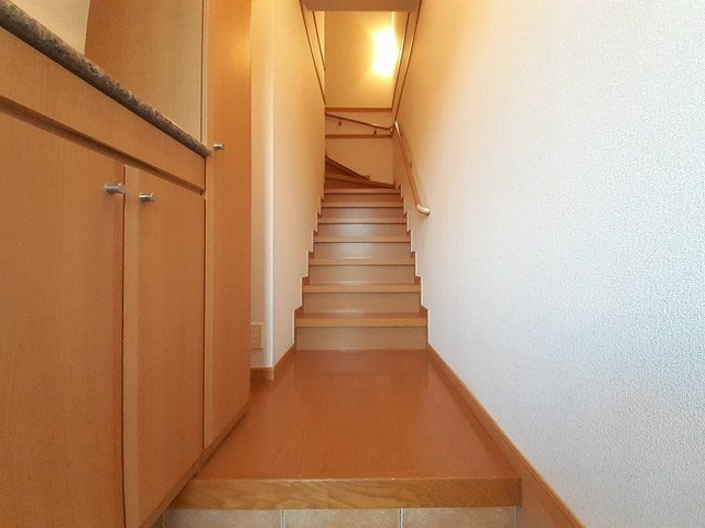 プラシードＣの玄関|ゆったりとした玄関です