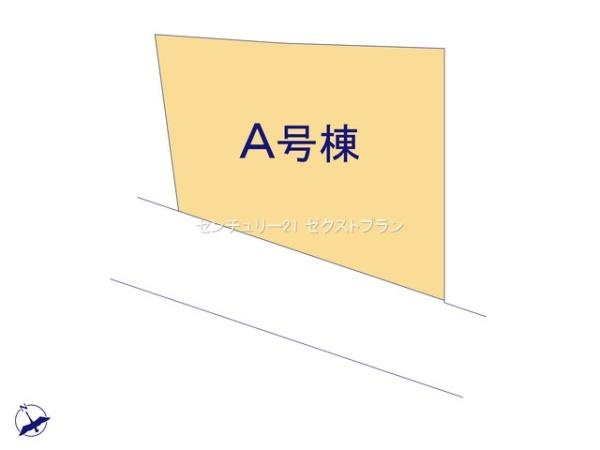 高崎市若松町255番 A号棟の区画図|区画図