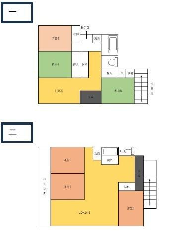 和歌山市松島　中古戸建の間取り