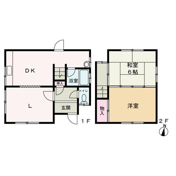 和歌山市有家　中古戸建の間取り