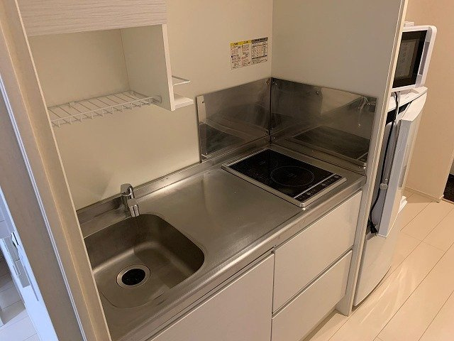 クレイノスリジエのキッチン|シングルレバー設置　シンク広めです♪