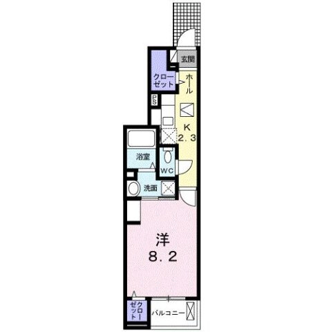 カルヴァドス　Ａの間取り