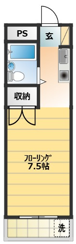 シティハイツ一ツ橋の間取り