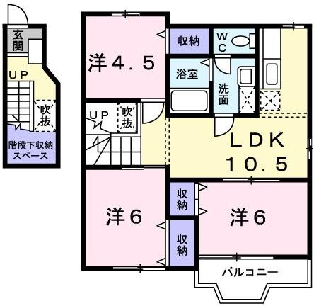 パークサイドⅠの間取り