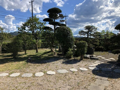 【庭】 | 斐川町荘原N邸賃家 | 月見台