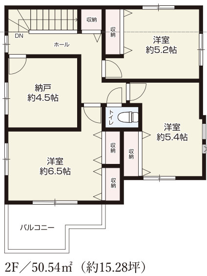 【仲介手数料無料】所沢市上安松９期全８棟５号棟　所沢市の新築なら西武ハウジングの間取り