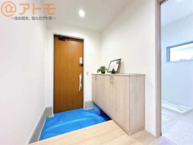 【玄関】 | 駿河区中田1丁目　戸建　A号棟 | ダブルロックで防犯性が高い玄関ドアです！