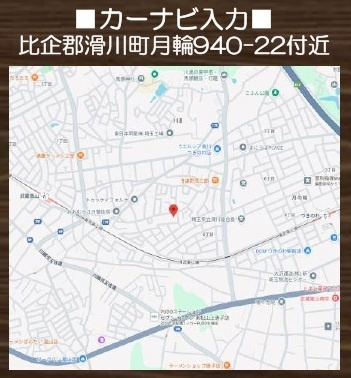 売地　滑川町月輪940-22（全4区画）の地図