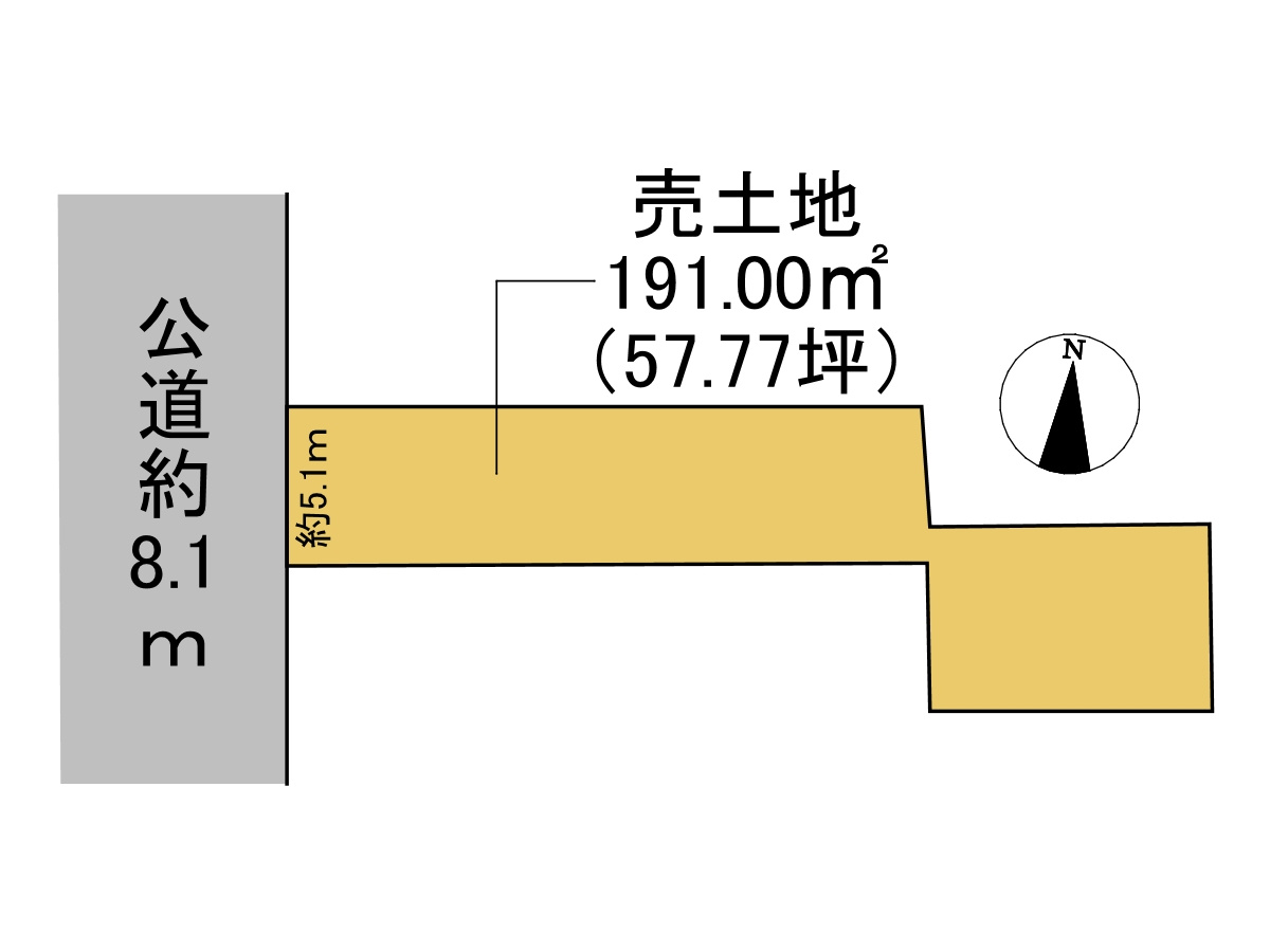 売土地　羽島郡笠松町田代　57.77坪