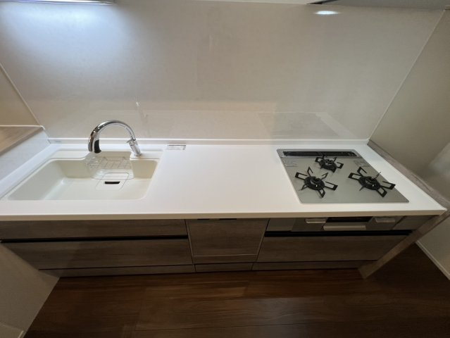 パントリーが広いキッチンです