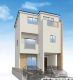 【名古屋市西区坂井戸町153新築戸建1号棟】✨️仲介手数料無料✨️大野木小学校・山田東中学校の画像