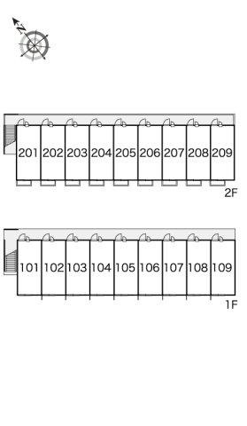 レオパレスボア　ソルテの区画図