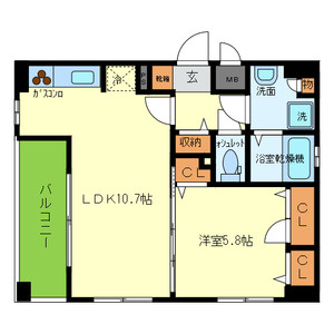 シェーンブルン BRAVI不動産の間取り