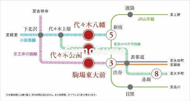 プラウドフラット渋谷富ヶ谷の地図| 