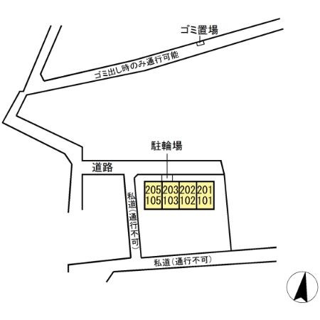 ベルフルールの区画図