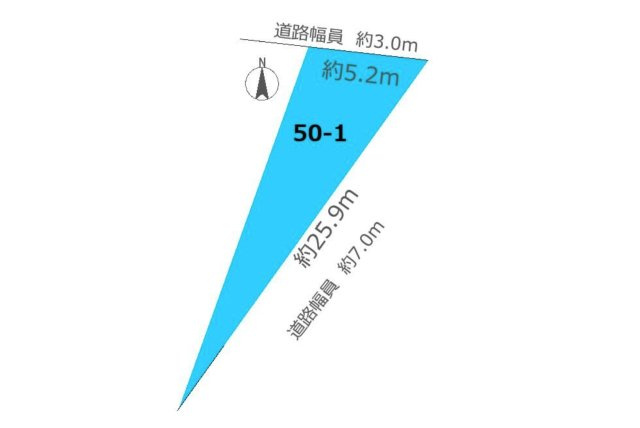 半田市雁宿町２丁目　売り土地の土地図