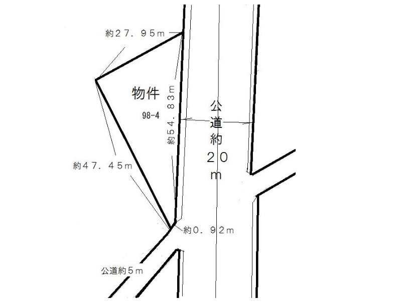 知多郡武豊町中根３丁目　売り土地の土地図