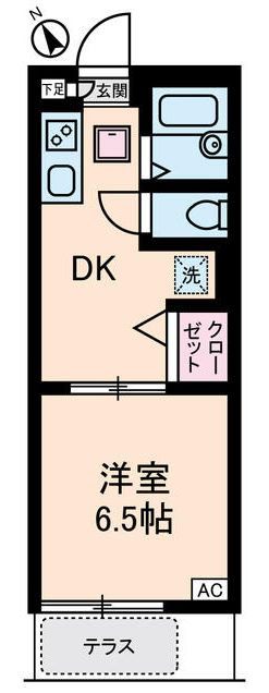 ベルテ中目黒の間取り