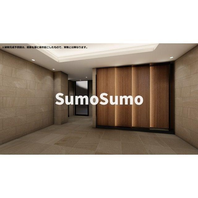 プレディアコート三軒茶屋のロビー|清潔なロビーです