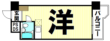 【間取り】 | 皐月マンション第二大分大手町