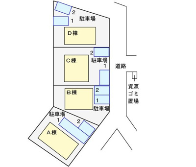 【区画図】 | アイビーヒルズＡ