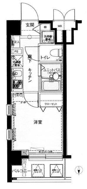 メインステージ恵比寿東の間取り