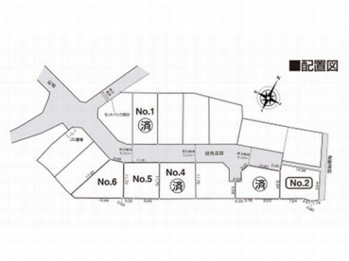 【区画図】 | 【仲介手数料０円】松田町松田惣領　新築一戸建て　全6棟 | 松田町松田惣領　新築一戸建て　全6棟