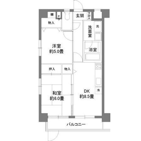 カスタリア新宿７丁目の間取り