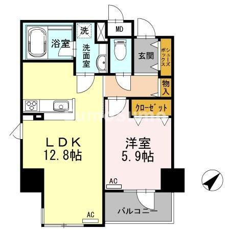 リーブル博多駅前の間取り
