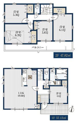 【横浜市瀬谷区阿久和東2丁目48-8新築戸建て】★仲介手数料無料★（原小学校・原中学校）