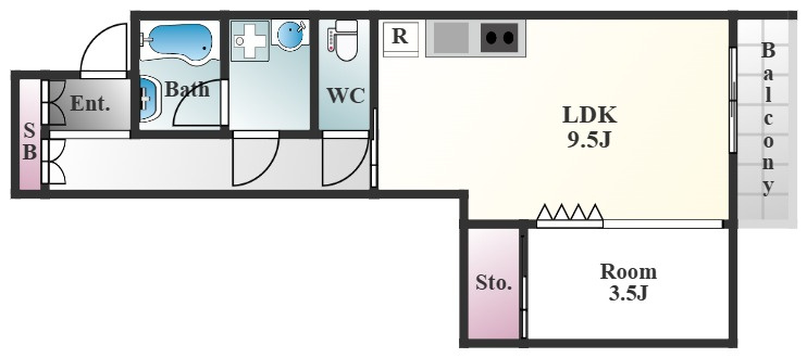 クレドールＫの間取り