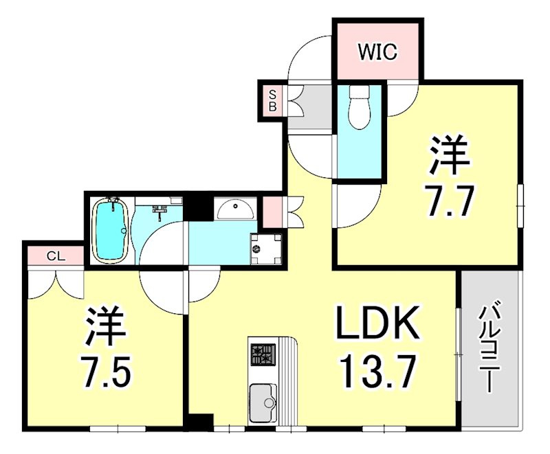 Villa　Musica西宮北口の間取り