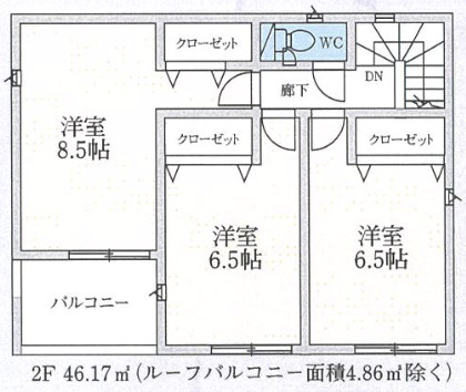 【仲介手数料無料】狭山市中央第８全３棟２号棟　狭山の新築住宅なら西武ハウジング