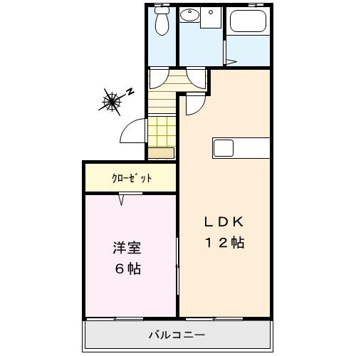 ハウスフリーデⅢ【10,000円キャッシュバック対象物件】の間取り