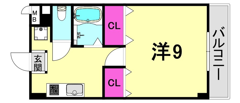 エストゥディオ甲子園口の間取り