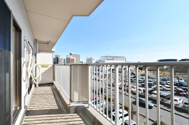 ソフィア上尾B棟のバルコニー