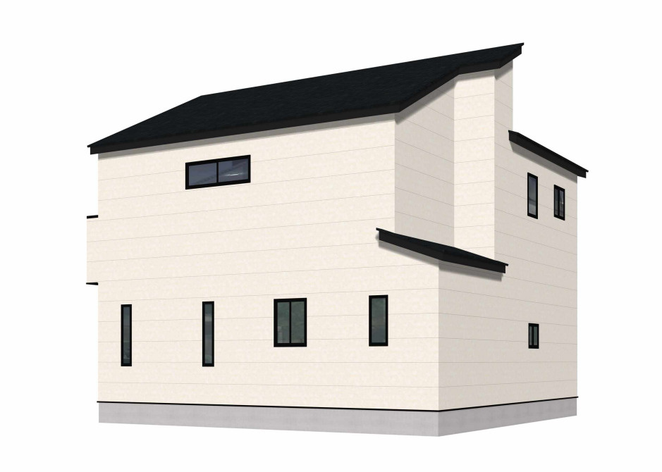 ーAdoble＋アドブルー小倉北区皿山町2期　【小倉北区　新築戸建て】の外観パース|ーAdoble＋アドブルー小倉北区皿山町2期　【小倉北区　新築戸建て】