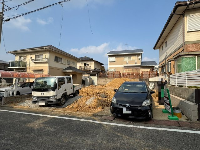 ーAdoble＋アドブルー小倉北区皿山町2期　【小倉北区　新築戸建て】の外観|現地撮影　2026,1,29　ーAdoble＋アドブルー小倉北区皿山町2期　【小倉北区　新築戸建て】