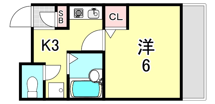 エトレ甲風園の間取り