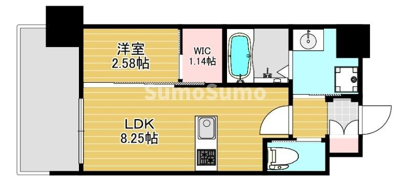 リファレンス竹下駅前 の間取り
