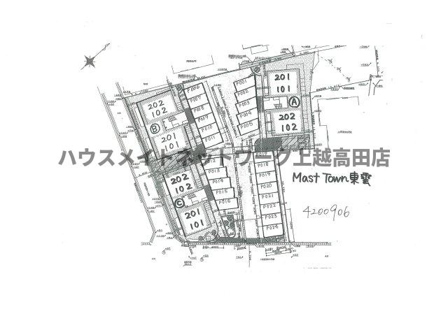 MastTown東雲の区画図|配置図

