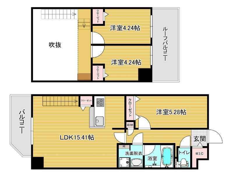 リファレンスリバービュー室見 の間取り
