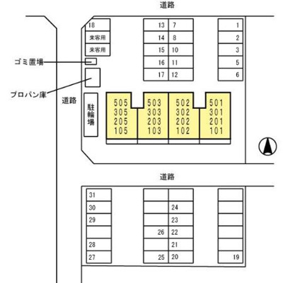 【区画図】 | スカイハイツ