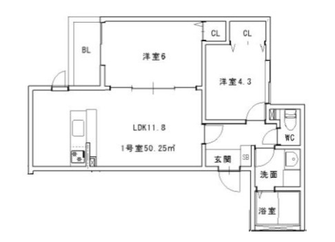 リタリッチ井尻南の間取り