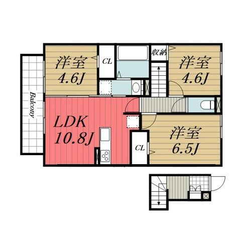 【間取り】 | フォレストウッド　A