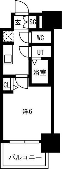 メイクスアート新栄Ⅲの間取り